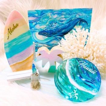アルコールインクアート OCEANWAVE